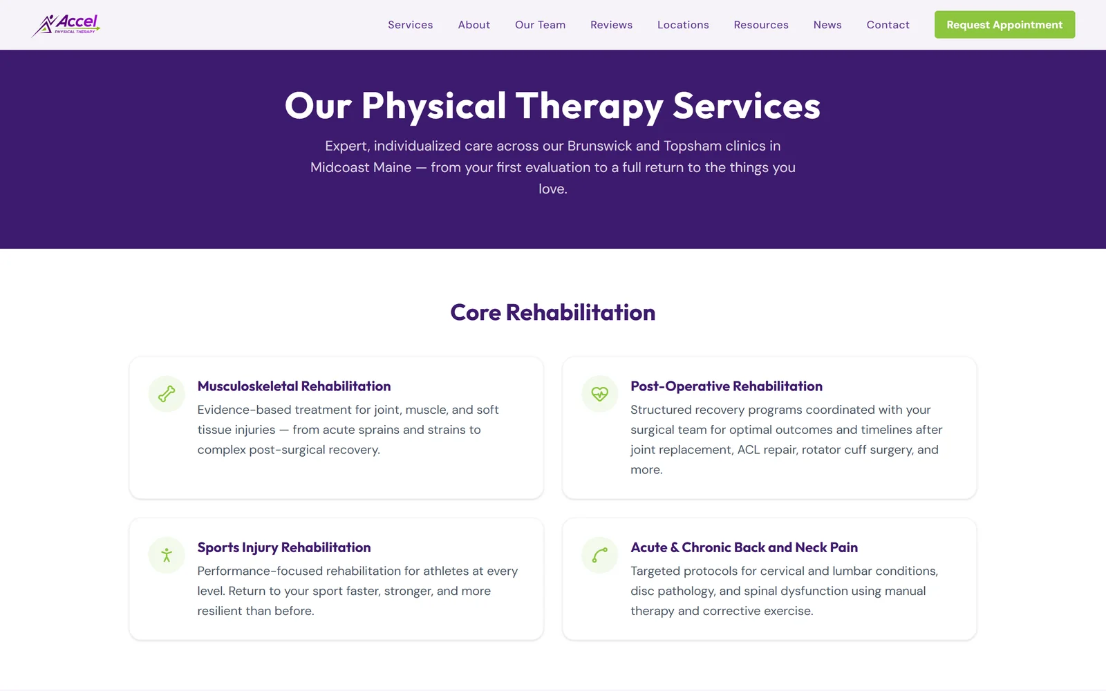 Accel Physical Therapy screenshot 1