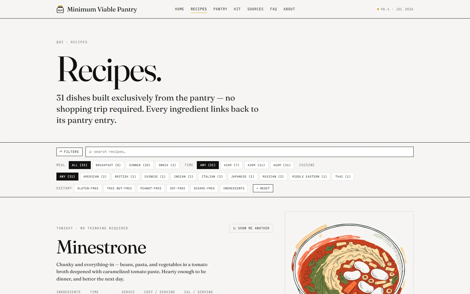 Minimum Viable Pantry screenshot 2
