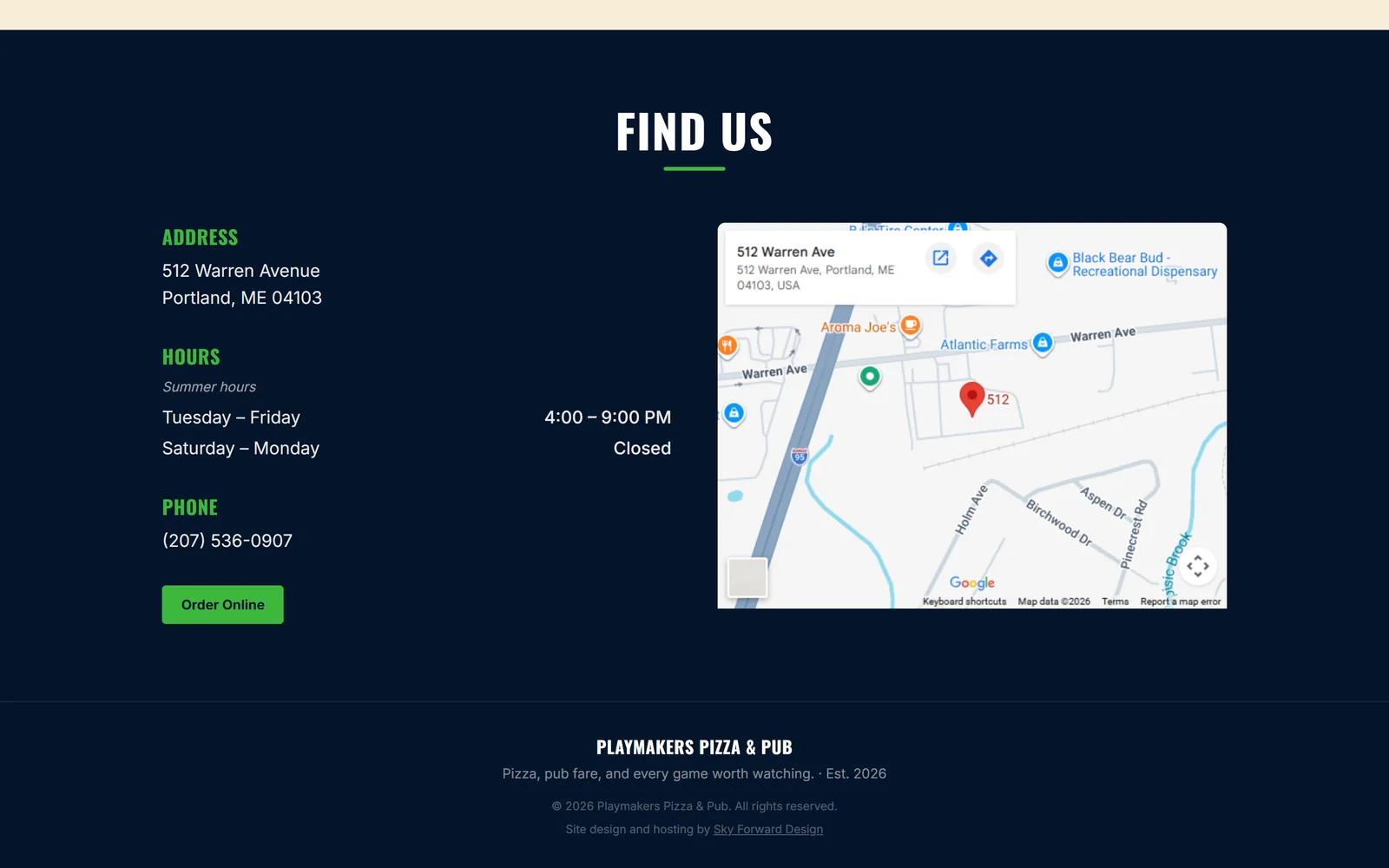 Playmakers Pizza & Pub screenshot 4